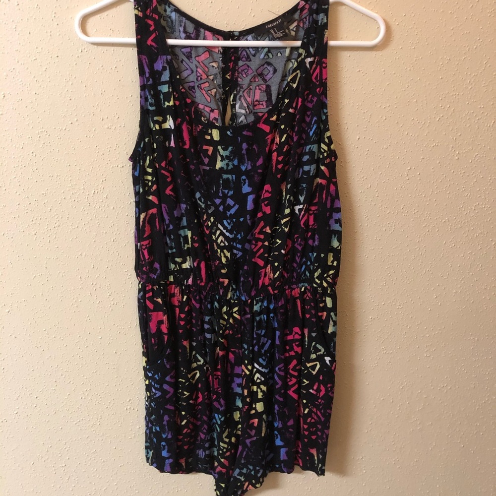 Multi-color romper